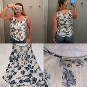 cute floral tank top